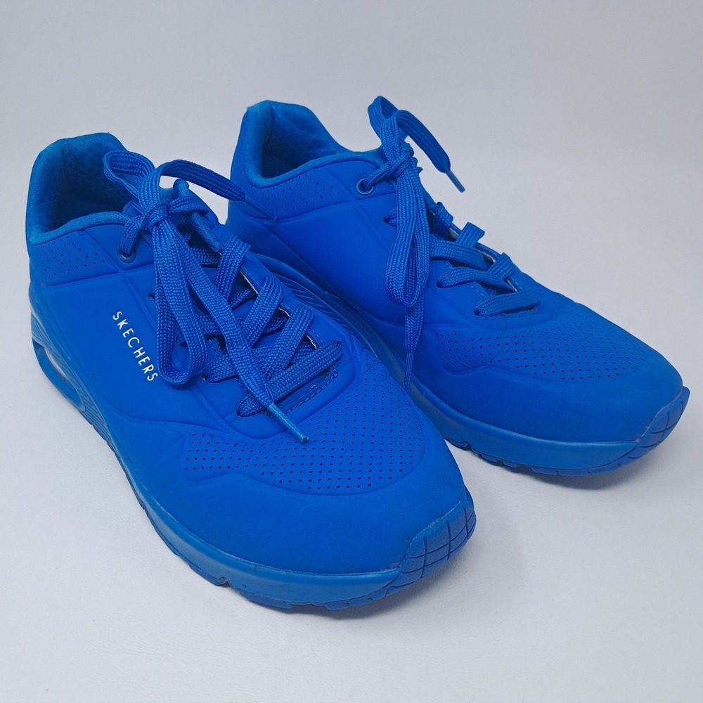 Skechers Uno Night Shades Blue Womens 8.5 Athletic Sneakers Bright